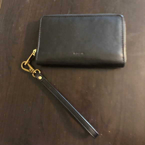 Fossil RFID zip wallet, black - Picture 2 of 5